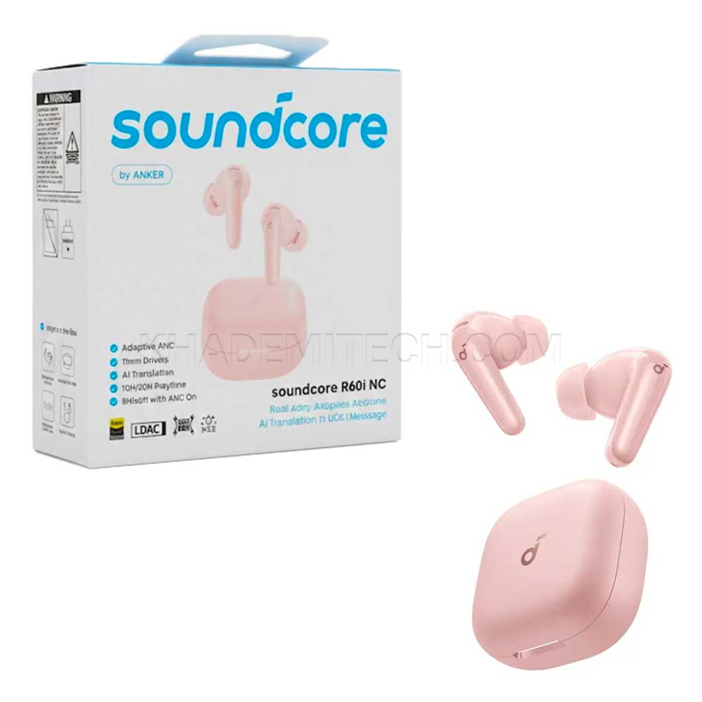 ایرپاد انکر مدل ANKER Soundcore R60i NC صورتی