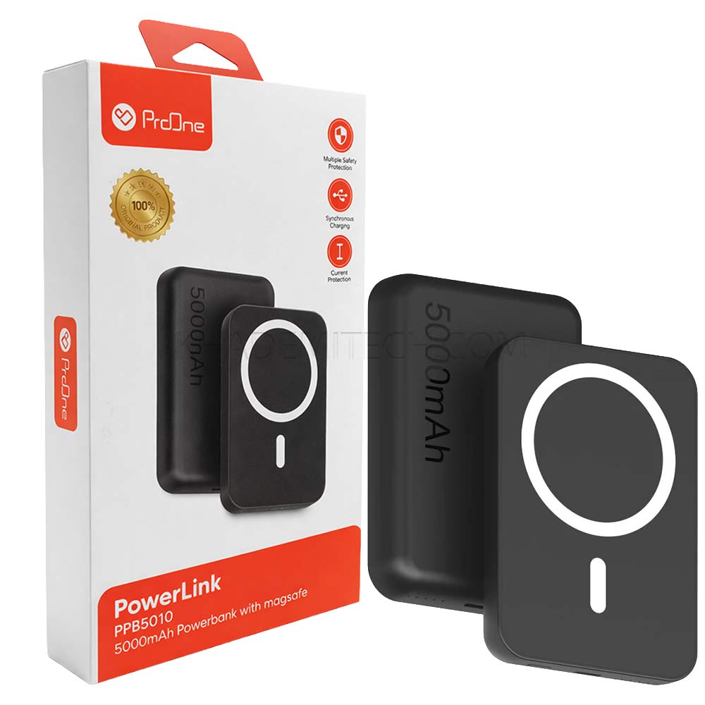 پاوربانک وایرلس پرووان مدل PROONE PPB5010 5000mAh مشکی